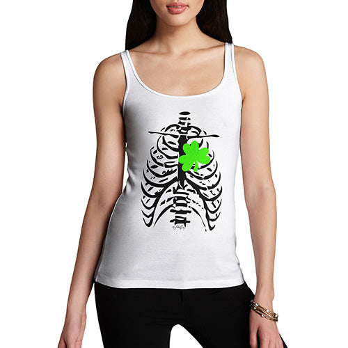 X-ray Irish Shamrock heart Women's Tank Top