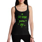 Womens Humor Novelty Graphic Funny Tank Top Get Your Green On  Women's Tank Top Small Black