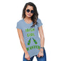 Novelty Gifts For Women Irish Girl Wasted Bottles Women's T-Shirt Medium Sky Blue