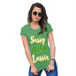 Funny T Shirts For Mom Sassy Irish Lassie Women's T-Shirt X-Large Green