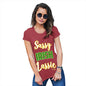 Funny Tee Shirts For Women Sassy Irish Lassie Women's T-Shirt X-Large Red