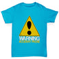 Boys funny tee shirts Warning Accident Prone Boy's T-Shirt Age 7-8 Azure Blue