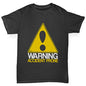 Boys Funny Tshirts Warning Accident Prone Boy's T-Shirt Age 7-8 Black