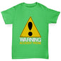 Boys novelty tees Warning Accident Prone Boy's T-Shirt Age 7-8 Green