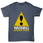 Boys novelty t shirts Warning Accident Prone Boy's T-Shirt Age 3-4 Dark Grey