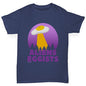 funny t shirts for girls Aliens Eggists Girl's T-Shirt Age 7-8 Navy