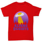 funny t shirts for girls Aliens Eggists Girl's T-Shirt Age 7-8 Red