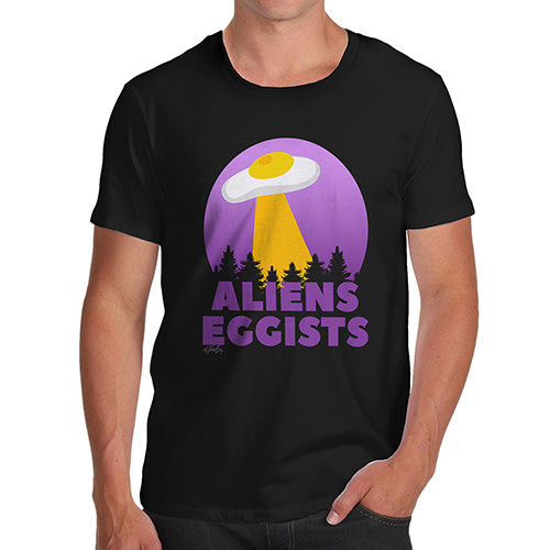 Funny T-Shirts For Men Sarcasm Aliens Eggists Men's T-Shirt Medium Black