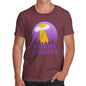 Novelty Tshirts Men Aliens Eggists Men's T-Shirt X-Large Burgundy