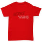 Kids Funny Tshirts Verbs Cool Kids Are Doing Them Boy's T-Shirt Age 7-8 Red