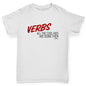 Boys novelty tees Verbs Cool Kids Are Doing Them Boy's T-Shirt Age 9-11 White