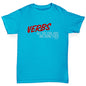 Girls Funny T Shirt Verbs Cool Kids Are Doing Them Girl's T-Shirt Age 9-11 Azure Blue