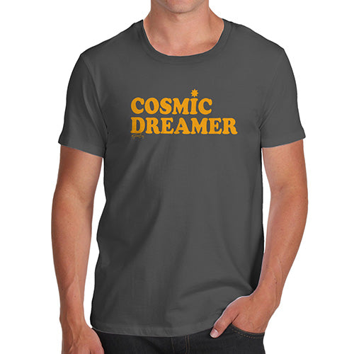 Funny Gifts For Men Cosmic Dreamer Men's T-Shirt Medium Dark Grey