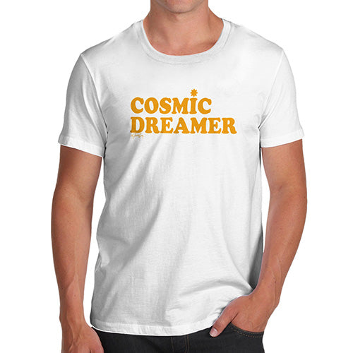 Funny Tshirts For Men Cosmic Dreamer Men's T-Shirt X-Large White