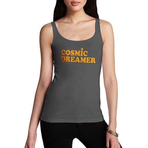 Novelty Tank Top Women Cosmic Dreamer Women's Tank Top Large Dark Grey