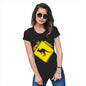 Novelty T Shirt Christmas Kangaroo Down Under Women's T-Shirt Large Black