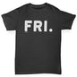 Boys novelty t shirts FRI Friday Boy's T-Shirt Age 7-8 Black