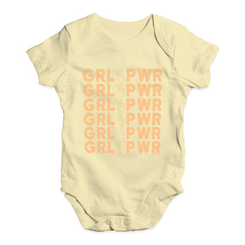 GRL PWR Girl Power Baby Unisex Baby Grow Bodysuit