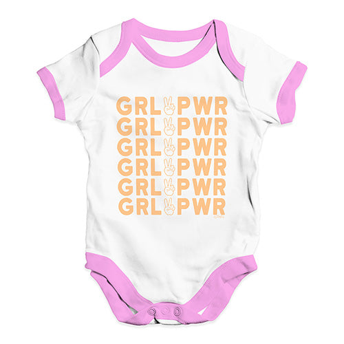 GRL PWR Girl Power Baby Unisex Baby Grow Bodysuit