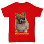 Novelty Tees For Boys Incorgnito Corgi Boy's T-Shirt Age 5-6 Red