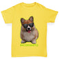 Boys novelty tees Incorgnito Corgi Boy's T-Shirt Age 9-11 Yellow