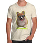 Funny T Shirts Incorgnito Corgi Men's T-Shirt Large Natural