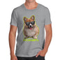 Funny Sarcasm T Shirt Incorgnito Corgi Men's T-Shirt Small Light Grey