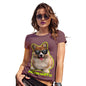 Funny T-Shirts For Women Sarcasm Incorgnito Corgi Women's T-Shirt X-Large Burgundy