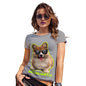 Funny T Shirts For Mom Incorgnito Corgi Women's T-Shirt X-Large Light Grey