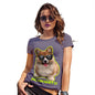 Funny T-Shirts For Women Incorgnito Corgi Women's T-Shirt Large Plum