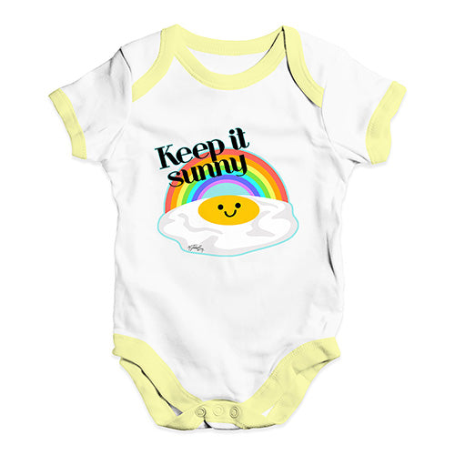 Keep It Sunny Egg Baby Unisex Baby Grow Bodysuit