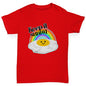 Boys novelty t shirts Keep It Sunny Egg Boy's T-Shirt Age 12-14 Red