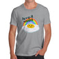 Novelty T Shirt Christmas Keep It Sunny Egg Men's T-Shirt Small Light Grey