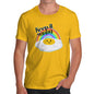 Funny Sarcasm T Shirt Keep It Sunny Egg Men's T-Shirt Large Yellow