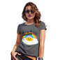 Funny Gifts For Women Keep It Sunny Egg Women's T-Shirt Medium Dark Grey