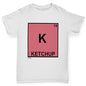 Boys novelty tees Ketchup Element Boy's T-Shirt Age 3-4 White