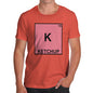 Funny T Shirts Ketchup Element Men's T-Shirt Large Orange