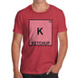 Novelty T Shirts Ketchup Element Men's T-Shirt Small Red