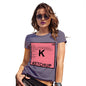 T-Shirt Funny Geek Nerd Hilarious Joke Ketchup Element Women's T-Shirt Large Plum