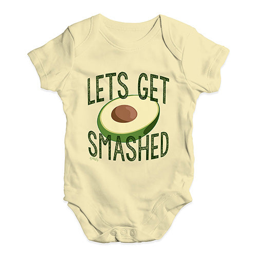Let's Get Smashed Avocado Baby Unisex Baby Grow Bodysuit