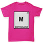 Girls Funny T Shirt Mayonnaise Element Girl's T-Shirt Age 7-8 Pink