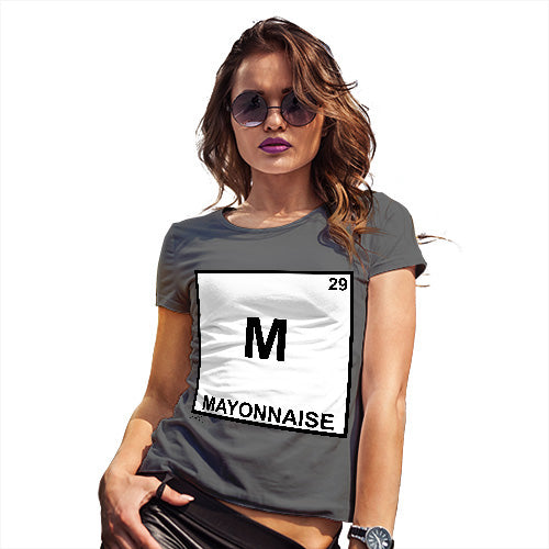 Funny Tshirts Mayonnaise Element Women's T-Shirt Medium Dark Grey