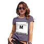 Novelty T Shirt Christmas Mayonnaise Element Women's T-Shirt X-Large Plum