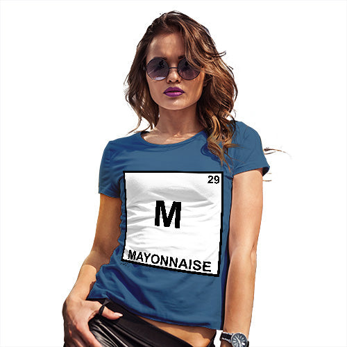 Novelty Tshirts Women Mayonnaise Element Women's T-Shirt Small Royal Blue