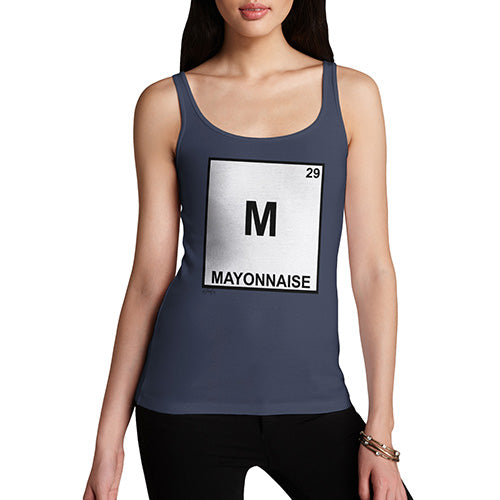 Funny Tank Top Mayonnaise Element Women's Tank Top Large Navy