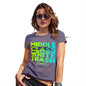 Novelty Tshirts Women Middle Class White Trash Women's T-Shirt Medium Plum