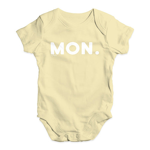 MON Monday Baby Unisex Baby Grow Bodysuit