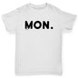 Boys Funny T Shirt MON Monday Boy's T-Shirt Age 12-14 White