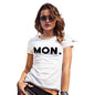 Funny Tshirts MON Monday Women's T-Shirt X-Large White