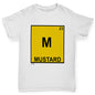 Novelty Tees For Boys Mustard Element Boy's T-Shirt Age 3-4 White